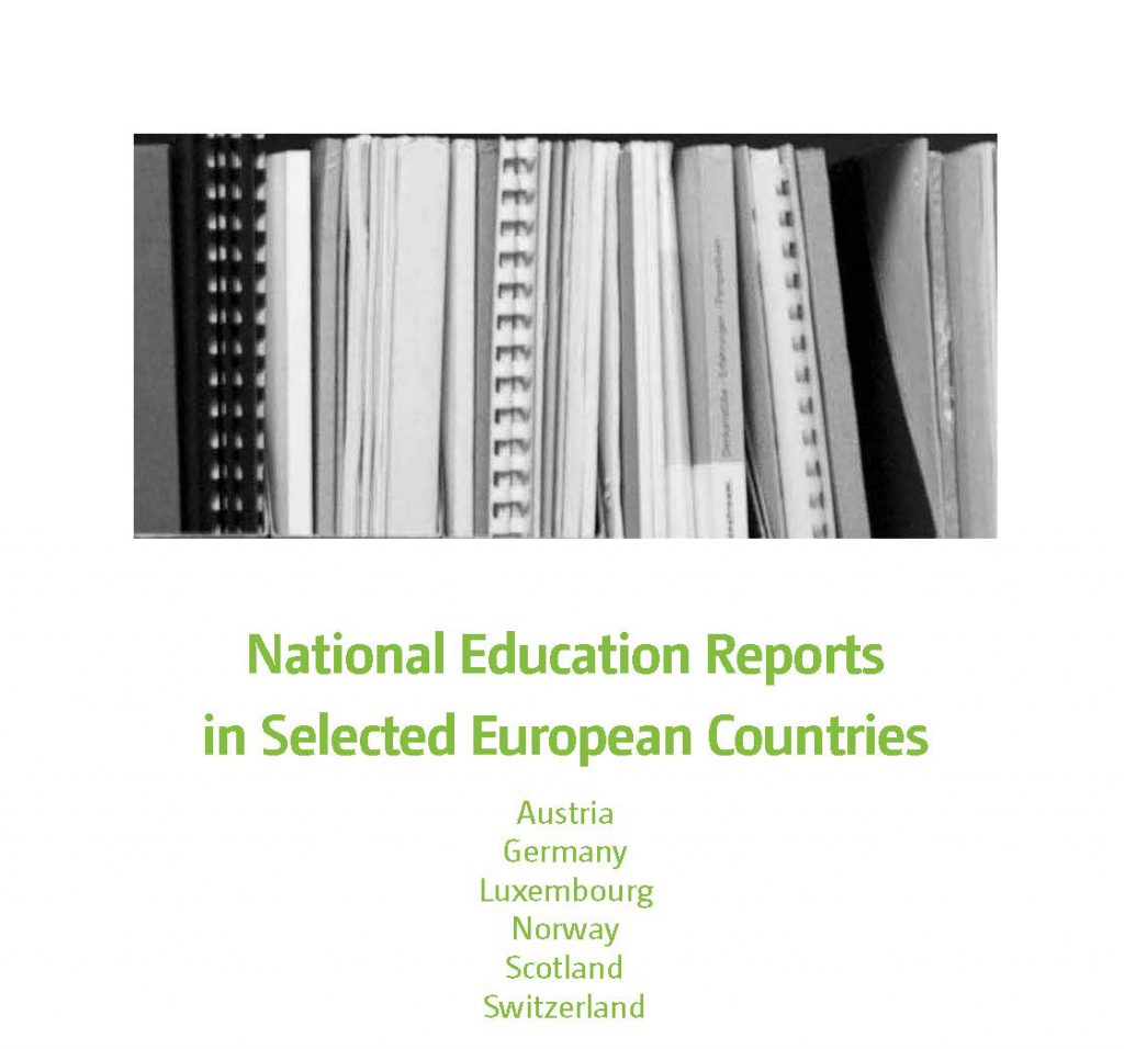 CIDREE-Paper «National Education Reports in Selected European Countries»